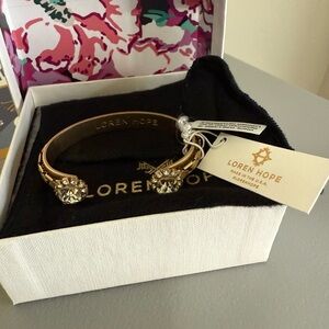 Loren Hope Gold Bracelet with Crystal Accents